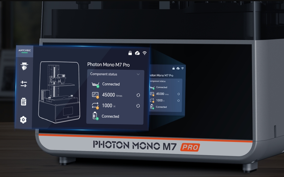 [视频] Anycubic Photon Mono M7 Pro：10.1寸14K自动进退料 LCD快速光固化3D打印机