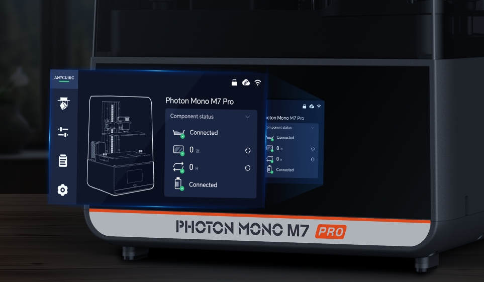 [视频] Anycubic Photon Mono M7 Pro：10.1寸14K自动进退料 LCD快速光固化3D打印机