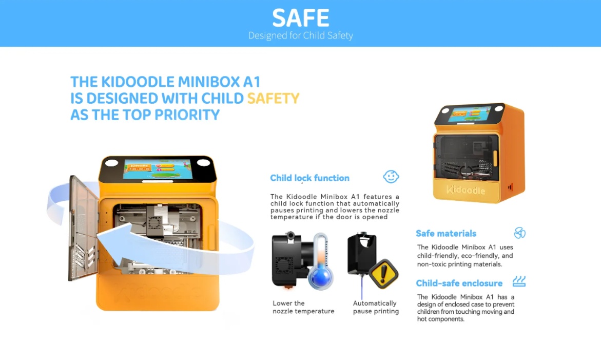 [视频] Kidoodle MiniBox A1儿童3D打印机 专为儿童设计