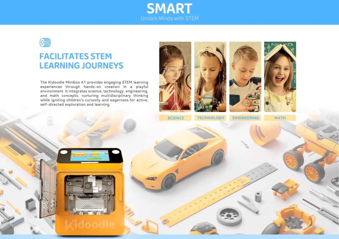 [视频] Kidoodle MiniBox A1儿童3D打印机 专为儿童设计