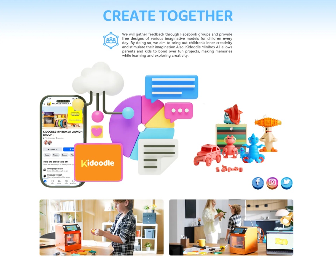 [视频] Kidoodle MiniBox A1儿童3D打印机 专为儿童设计