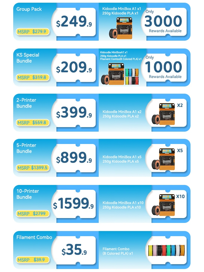 [视频] Kidoodle MiniBox A1儿童3D打印机 专为儿童设计