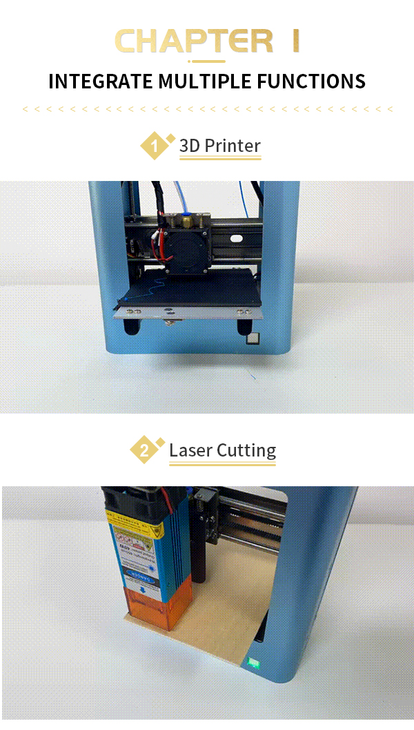 [视频] MakerPi M2：入门级3D打印机和激光雕刻机 早鸟价69美元