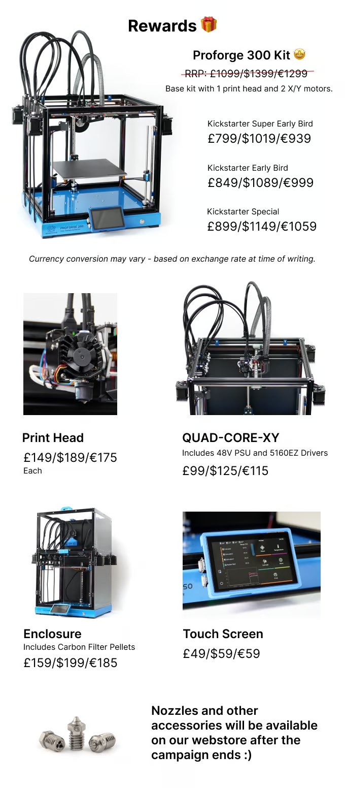 [视频] Makertech3D ProForge 300：先进的开源高速三独立工具切换3D打印机