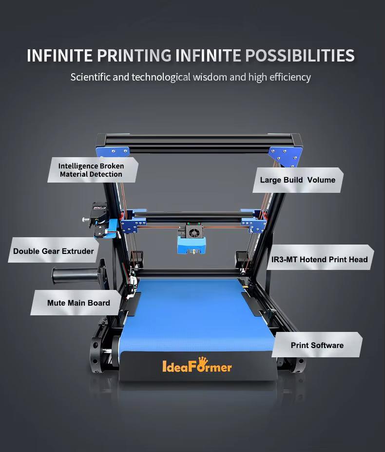 [视频] Ideaformer IR3 V1：传送带3D打印机