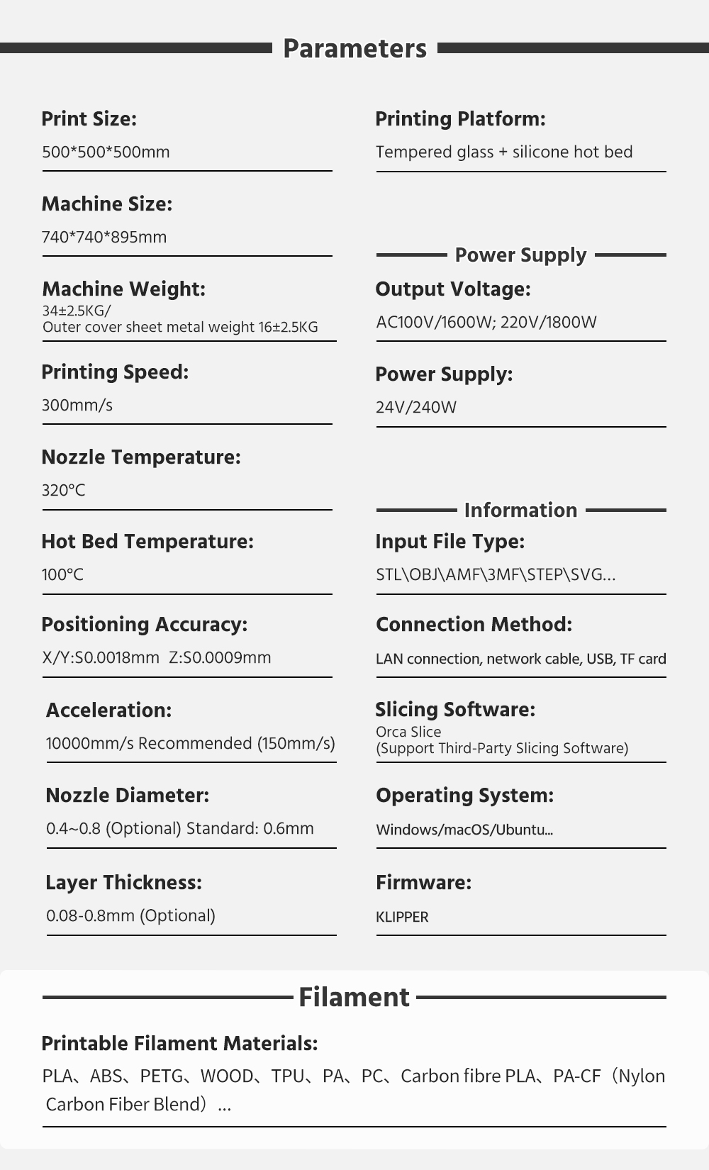 [视频] Tronxy VEHO 500 PRO：大尺寸快速高温FDM 3D打印机