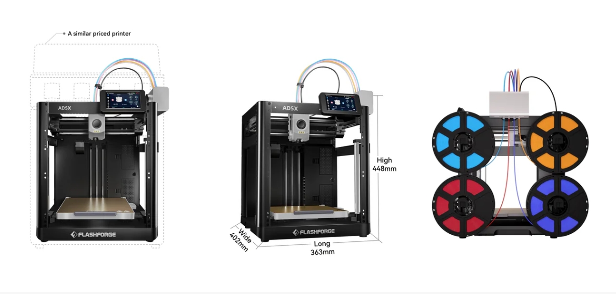 [视频] Flashforge AD5X：多色TPU柔性线材高速3D打印机