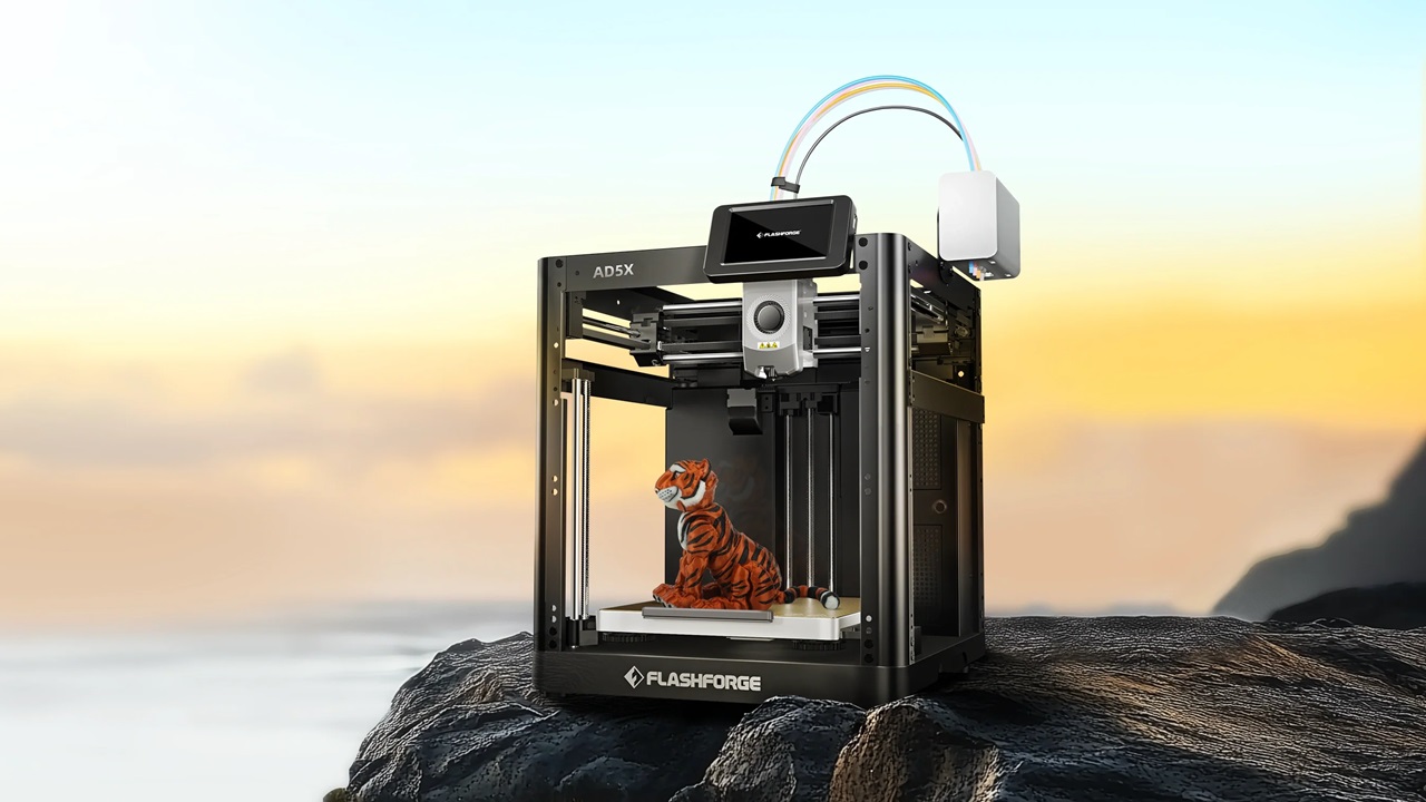 [视频] Flashforge AD5X：多色TPU柔性线材高速3D打印机