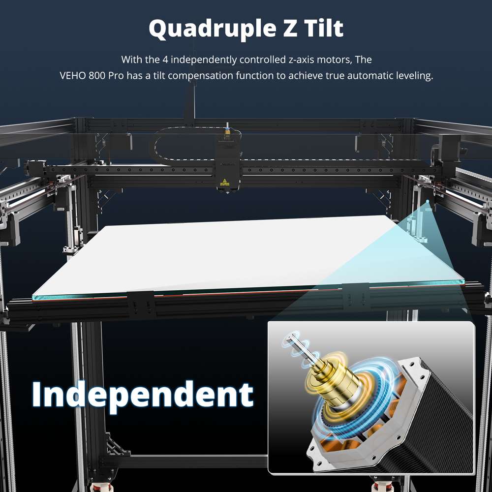 [视频] Tronxy VEHO-800 PRO带Klipper固件大型直驱3D打印机