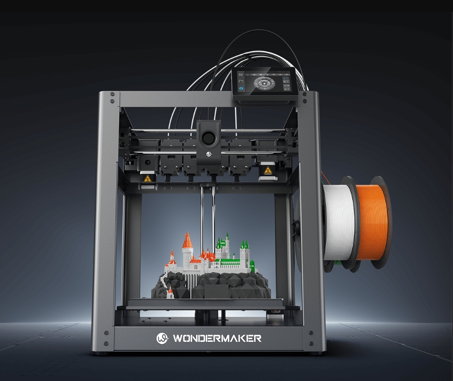 [视频] WonderMaker ZR Ultra | 4 个工具头 | 多色和多材料打印 | CoreXY | 开源