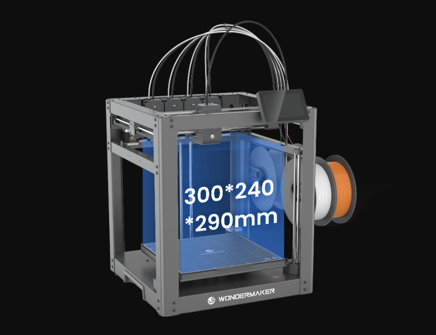 [视频] WonderMaker ZR Ultra | 4 个工具头 | 多色和多材料打印 | CoreXY | 开源