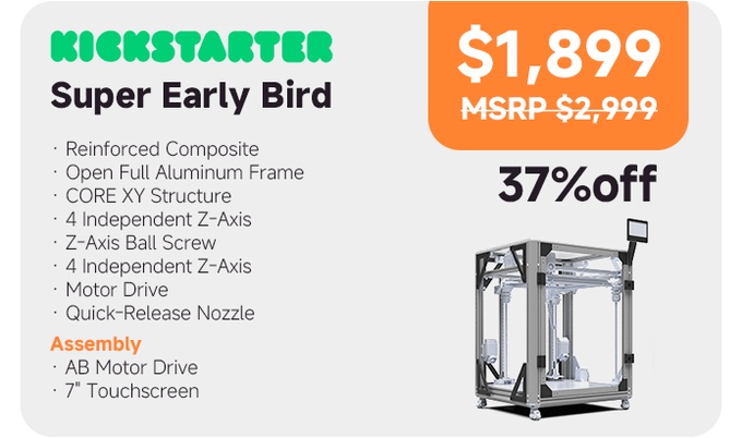 [视频] Freakstone F500：一款具有 500mm³ 巨大构建体积和专业级精度的工业3D打印机