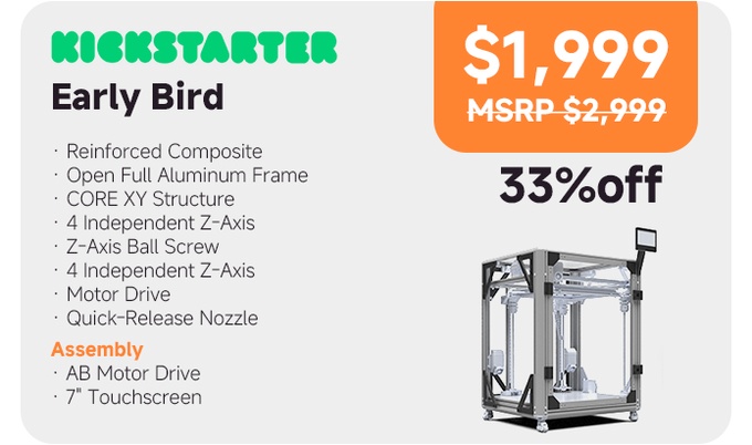 [视频] Freakstone F500：一款具有 500mm³ 巨大构建体积和专业级精度的工业3D打印机