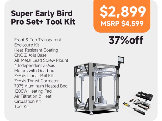 [视频] Freakstone F500：一款具有 500mm³ 巨大构建体积和专业级精度的工业3D打印机
