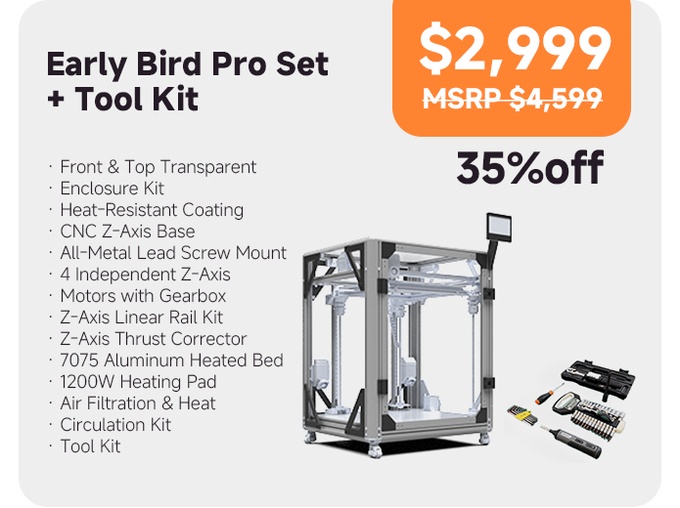 [视频] Freakstone F500：一款具有 500mm³ 巨大构建体积和专业级精度的工业3D打印机