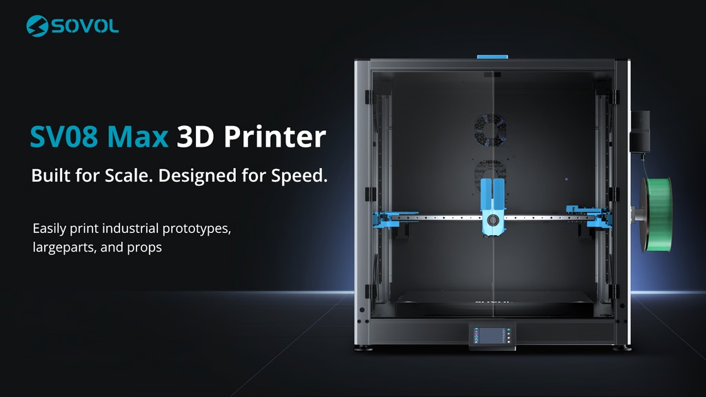 [视频] Sovol SV08 Max：快速大型开源3D打印机 700mm/s 500*500*500