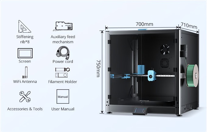 [视频] Sovol SV08 Max：快速大型开源3D打印机 700mm/s 500*500*500