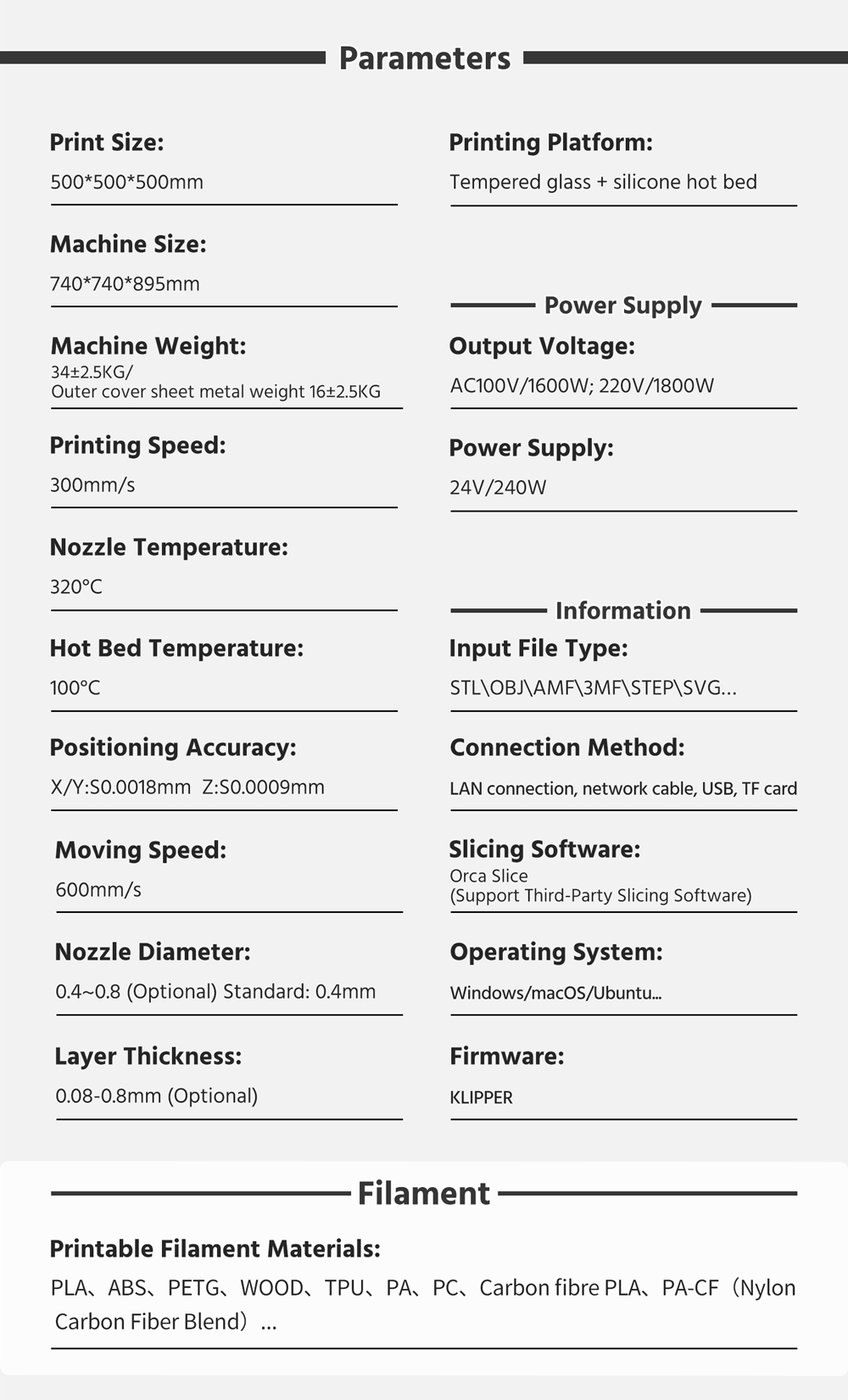 [视频] Tronxy VEHO 500A ：经济实惠的全封闭大幅面3D打印机