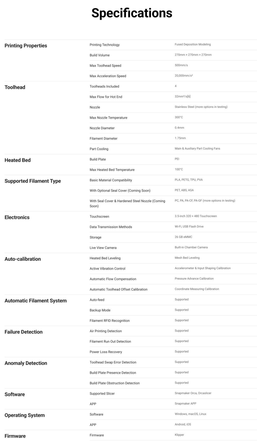 [视频] Snapmaker U1彩色3D打印机：独立四打印头 生产更多 浪费更少