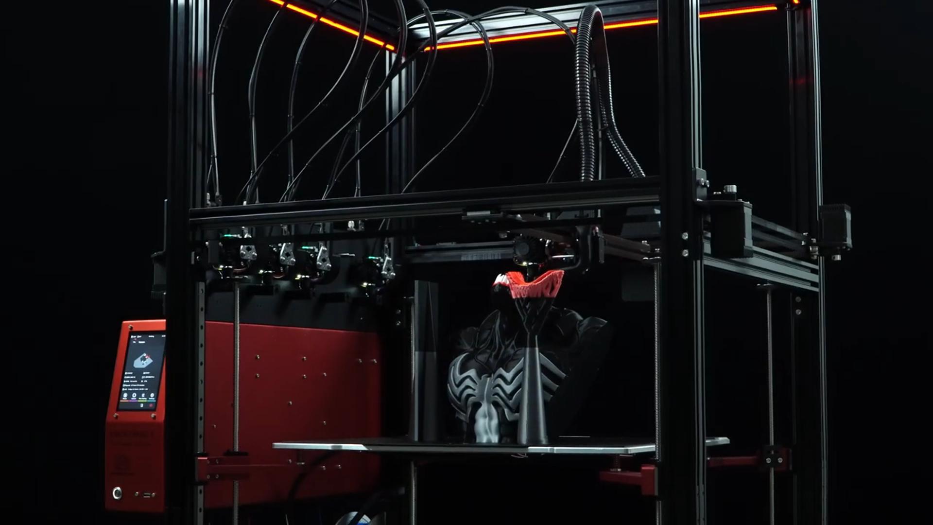 [视频] Makertech3D ProForge 5：五独立挤出头高速3D打印机