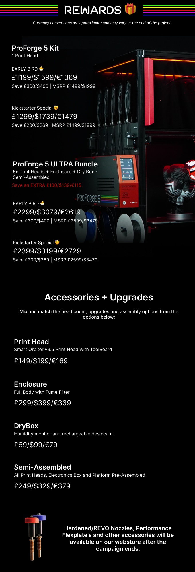 [视频] Makertech3D ProForge 5：五独立挤出头高速3D打印机