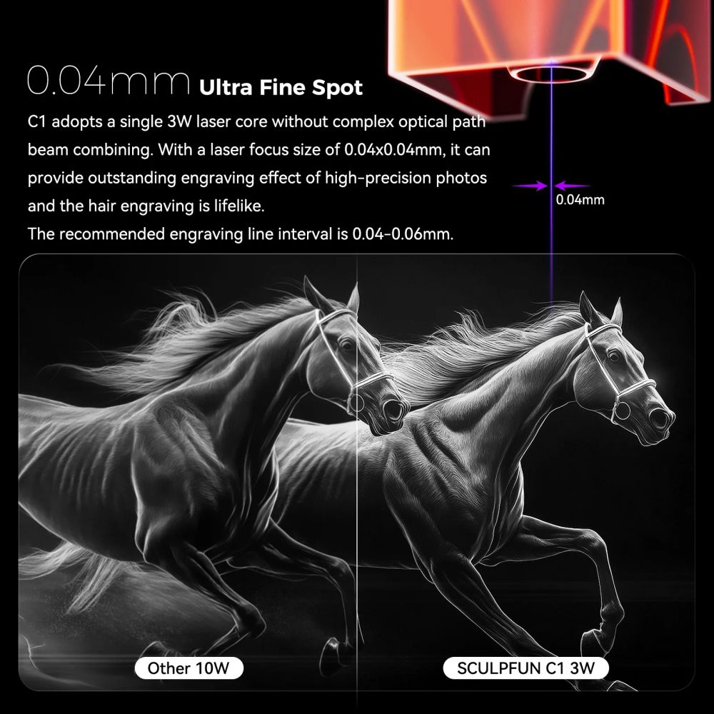 [视频] Sculpfun C1：最小巧的迷你激光雕刻机 150x130mm 精准雕刻