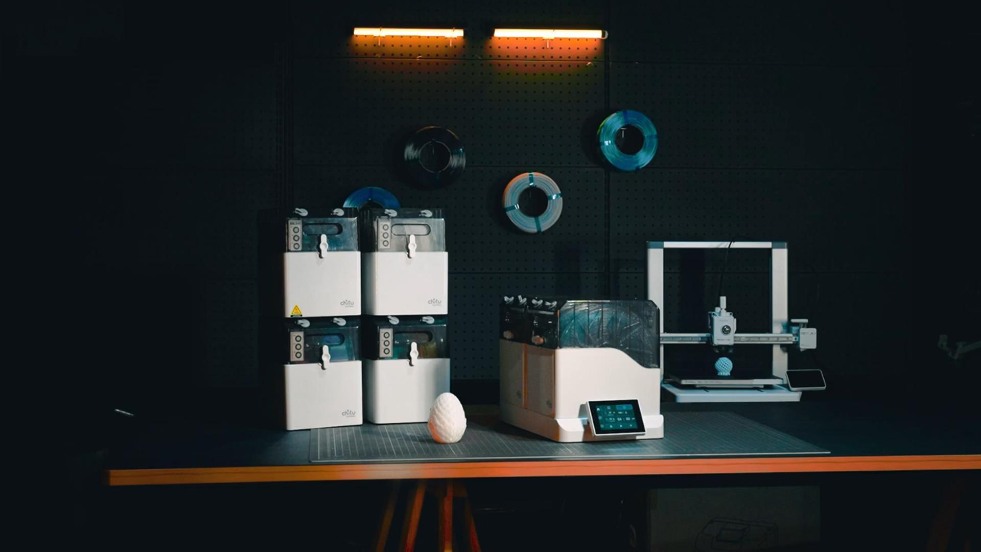 [视频] Chitu Systems FilaPartner E1线材干燥机：2个腔体4个线轴